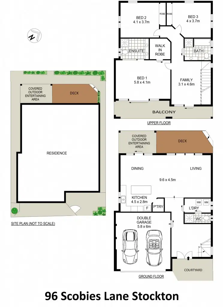 Floorplan of Homely house listing, 96 Scobies Lane, Stockton NSW 2295
