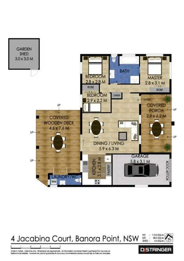 Floorplan of Homely house listing, 4 Jacabina Court, Banora Point NSW 2486