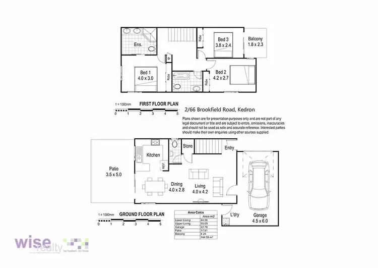 Floorplan of Homely townhouse listing, 2/66 Brookfield Street, Kedron QLD 4031