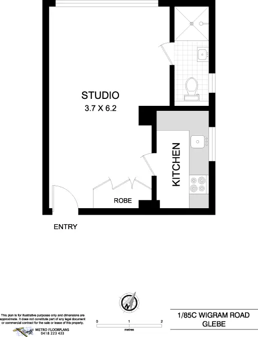 Floorplan of Homely house listing, 1/85C Wigram Road, Glebe NSW 2037