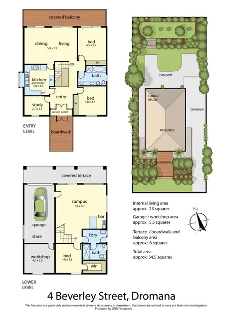 Floorplan of Homely house listing, 4 Beverley Street, Dromana VIC 3936