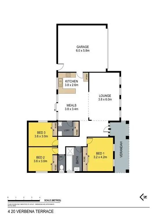 Floorplan of Homely unit listing, 4/20 Verbena Terrace, Epsom VIC 3551