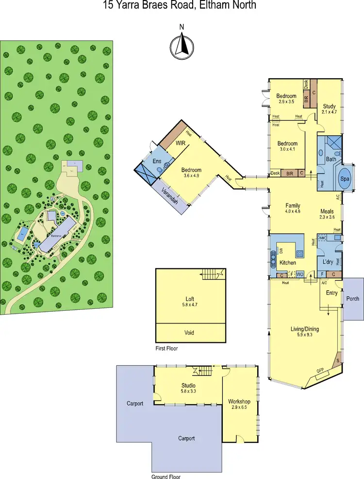 Floorplan of Homely house listing, 15 Yarra Braes Road, Eltham VIC 3095