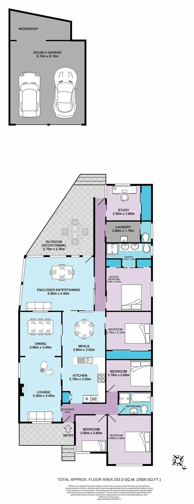 Floorplan of Homely house listing, 5 The Mall, Warrimoo NSW 2774