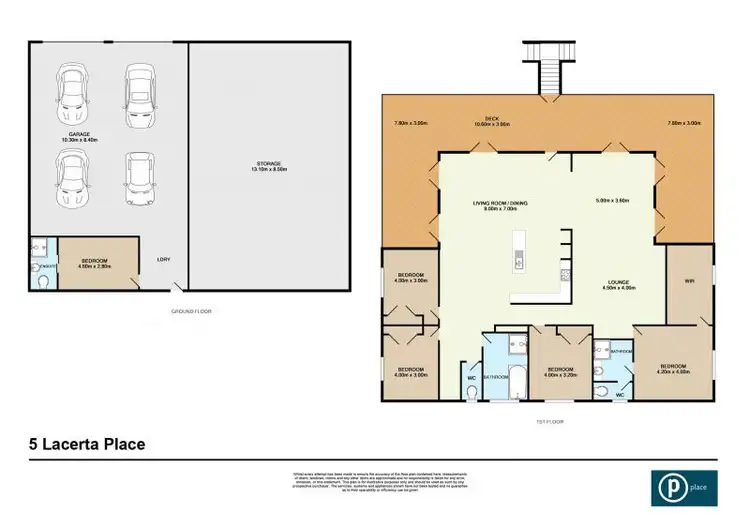 Floorplan of Homely house listing, 5 Lacerta Place, Wynnum QLD 4178