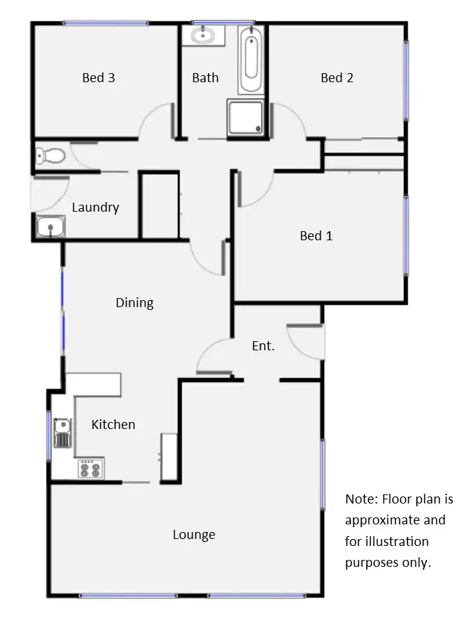 Floorplan of Homely house listing, 25 Mansell Drive, Mildura VIC 3500
