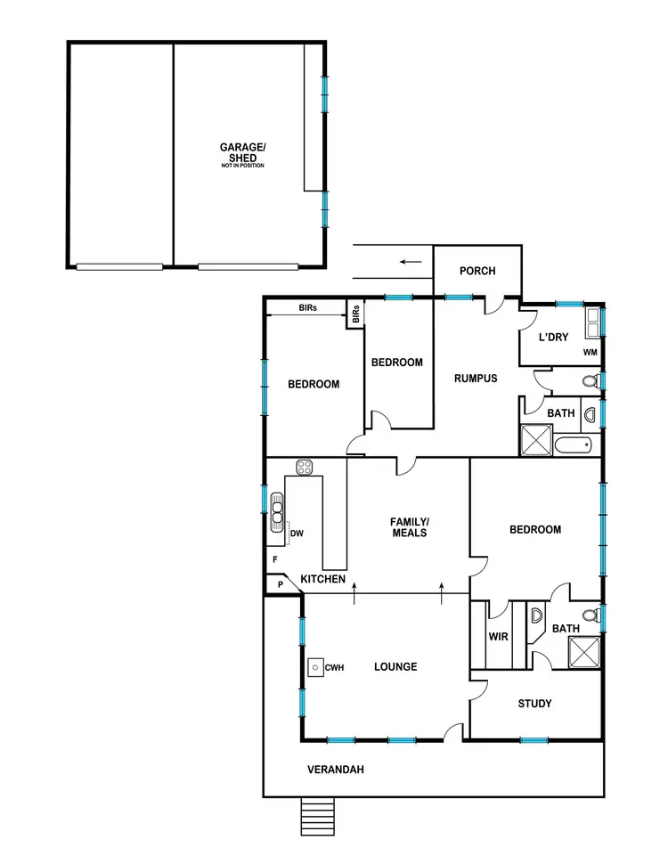 Floorplan of Homely house listing, 1015 Lal Lal Street, Buninyong VIC 3357