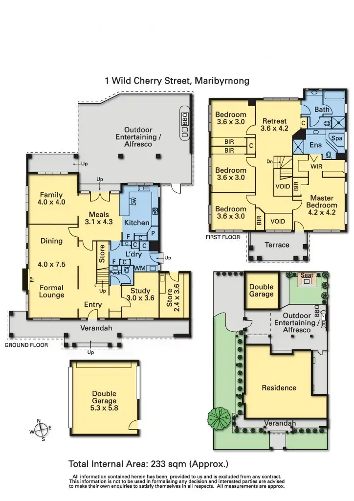 Floorplan of Homely house listing, 1 Wild Cherry Street, Maribyrnong VIC 3032