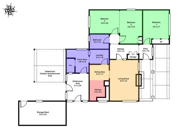 Floorplan of Homely house listing, 12 Boronia Grove, Wendouree VIC 3355