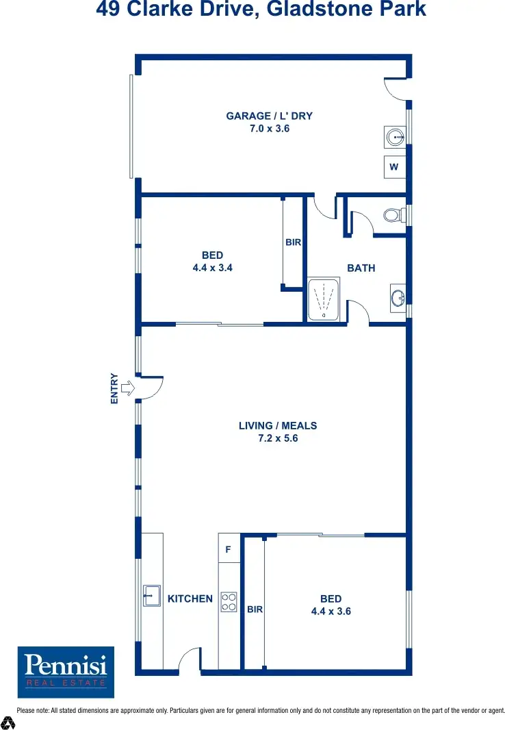 Floorplan of Homely house listing, 49 Clarke Drive, Gladstone Park VIC 3043