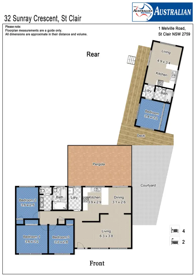 Floorplan of Homely house listing, 32 Sunray Crescent, St Clair NSW 2759