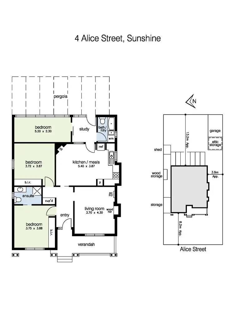 Floorplan of Homely house listing, 4 Alice Street, Sunshine VIC 3020