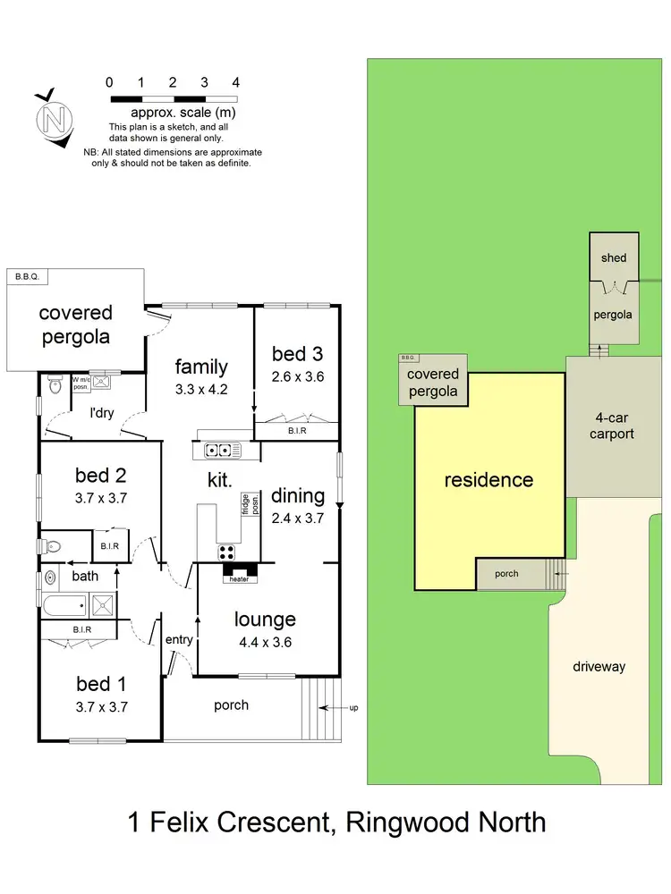 Floorplan of Homely house listing, 1 Felix Crescent, Ringwood North VIC 3134