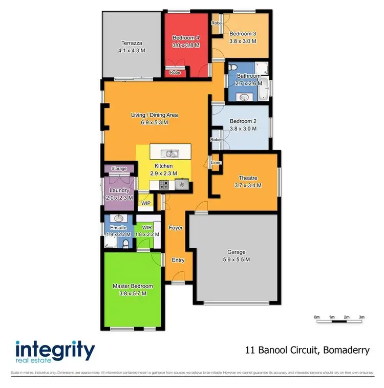 Floorplan of Homely house listing, 11 Banool Circuit, Bomaderry NSW 2541