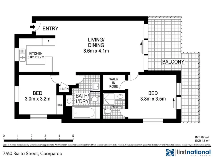 Floorplan of Homely unit listing, 7/60 Rialto Street, Coorparoo QLD 4151