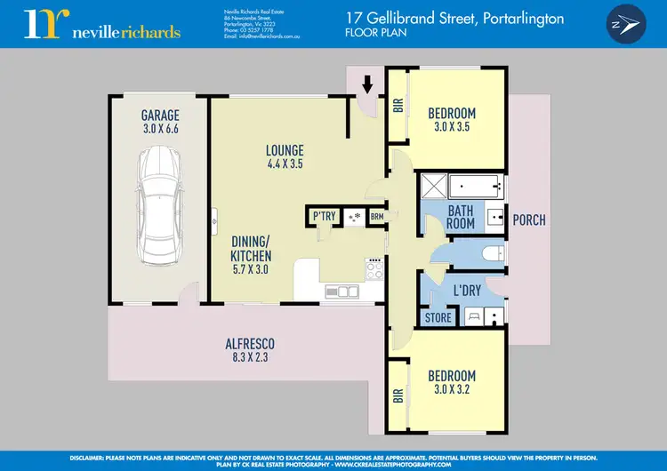 Floorplan of Homely house listing, 17 Gellibrand Street, Portarlington VIC 3223