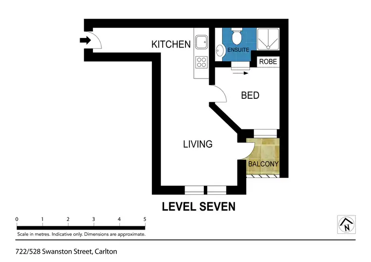 Floorplan of Homely house listing, 722/528 Swanston Street, Carlton VIC 3053