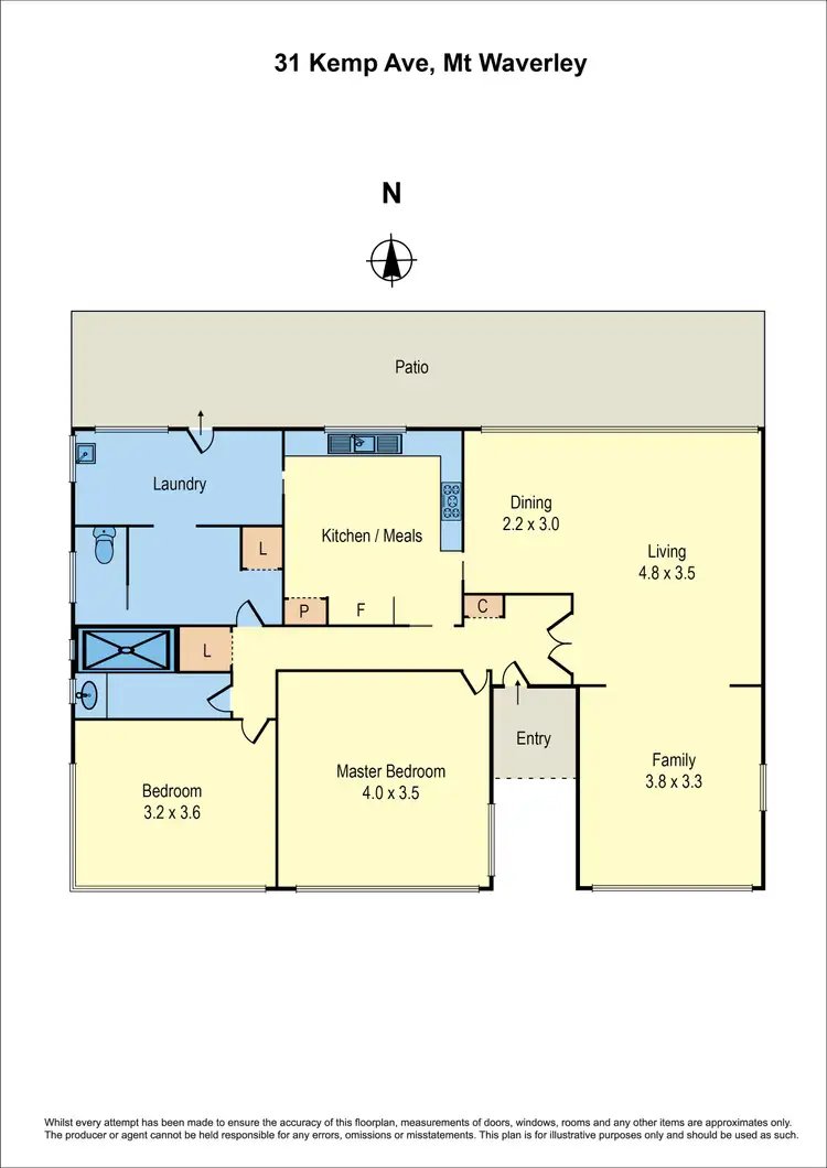 Floorplan of Homely house listing, 31 Kemp Avenue, Mount Waverley VIC 3149