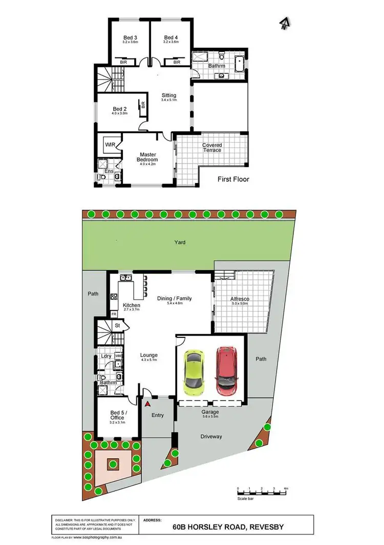 Floorplan of Homely semi-detached listing, 60B Horsley Road, Revesby NSW 2212