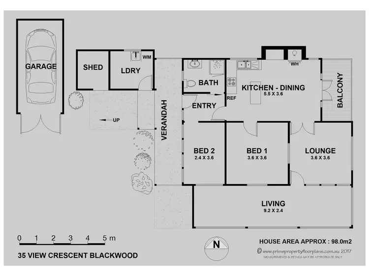 Floorplan of Homely house listing, 35 View Crescent, Blackwood VIC 3458
