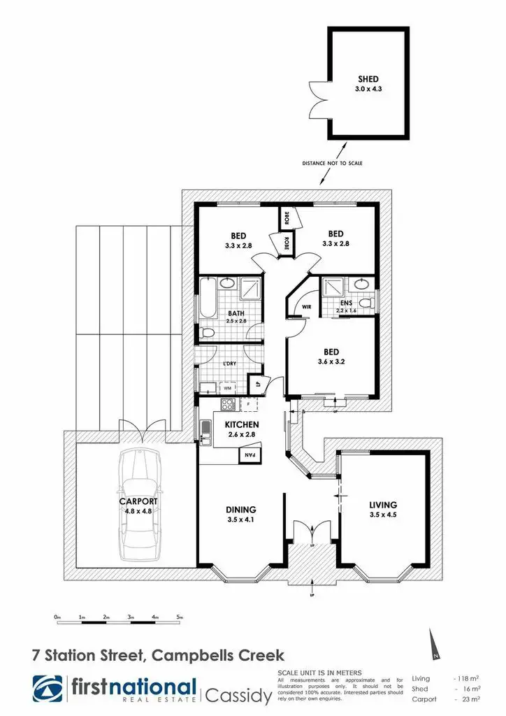 Floorplan of Homely house listing, 7 Station Street, Campbells Creek VIC 3451