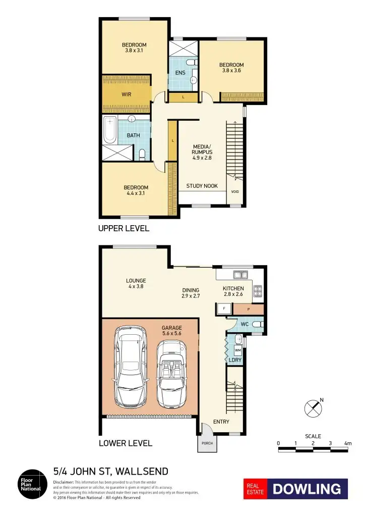 Floorplan of Homely townhouse listing, 5/4 John Street, Wallsend NSW 2287