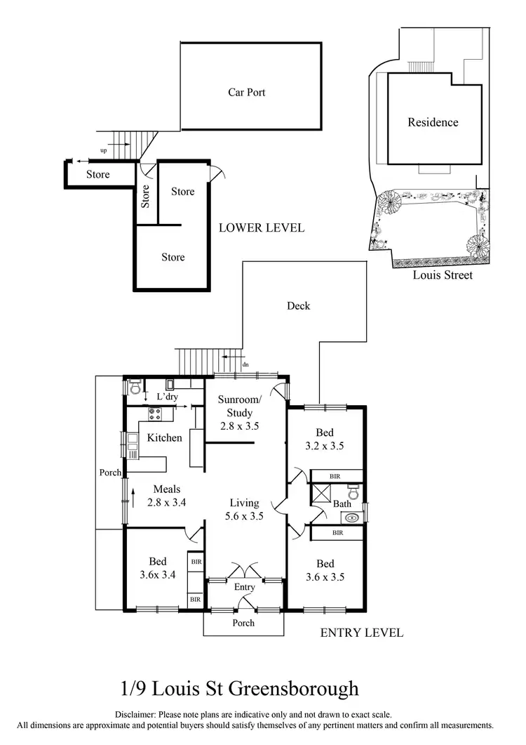 Floorplan of Homely unit listing, 1/9 Louis Street, Greensborough VIC 3088