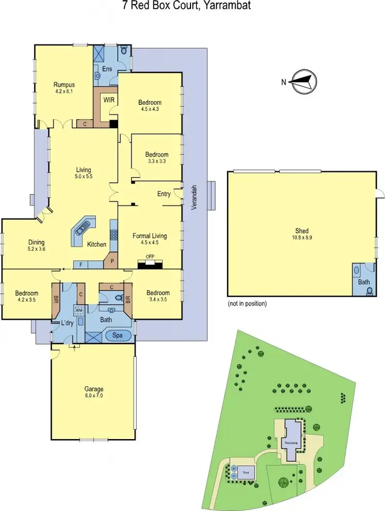 Floorplan of Homely house listing, 7 Red Box Crt, Yarrambat VIC 3091