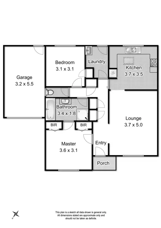 Floorplan of Homely unit listing, 4/44 Beaufort Road, Croydon VIC 3136