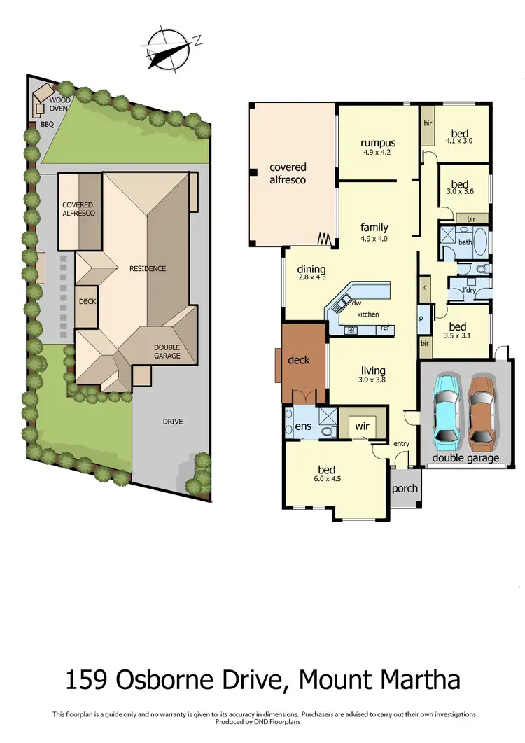 Floorplan of Homely house listing, 159 Osborne Drive, Mount Martha VIC 3934