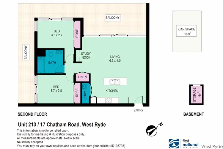 Floorplan of Homely apartment listing, 213/17 Chatham Road, West Ryde NSW 2114