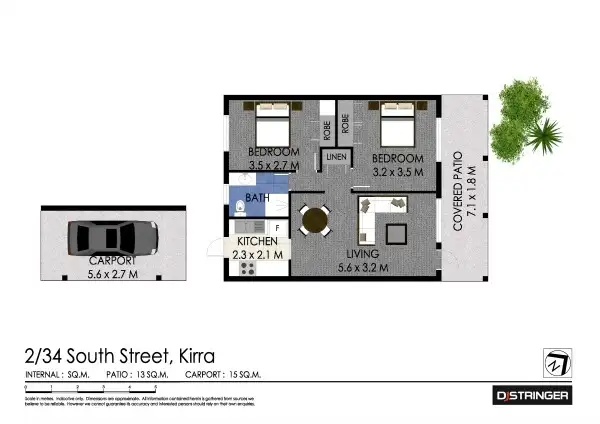 Floorplan of Homely unit listing, 2/34 South Street 'Siesta', Kirra QLD 4225