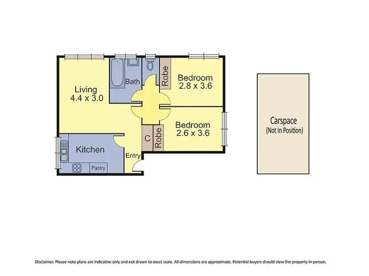Floorplan of Homely apartment listing, 10/69 Edinburgh Street, Flemington VIC 3031