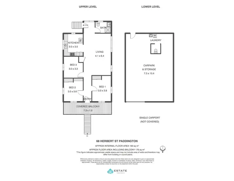 Floorplan of Homely house listing, 68 Herbert Street, Paddington QLD 4064