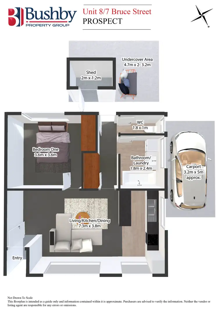Floorplan of Homely unit listing, 8/7 Bruce Street, Prospect TAS 7250