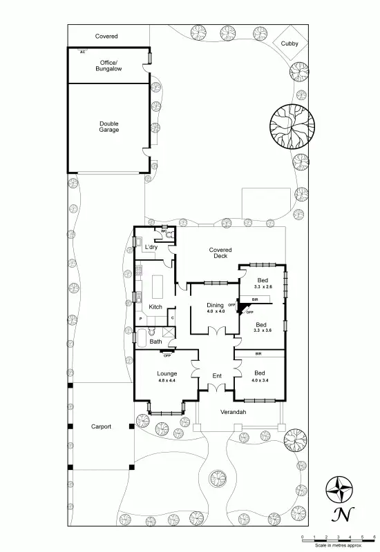 Floorplan of Homely house listing, 1 Beatty Crescent, Ormond VIC 3204