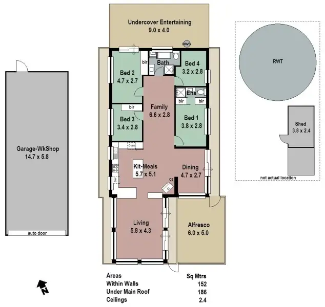 Floorplan of Homely house listing, 5 Yanagin Road, Greenhill SA 5140