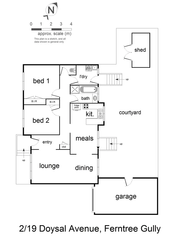 Floorplan of Homely unit listing, 2/19 Doysal Avenue, Ferntree Gully VIC 3156