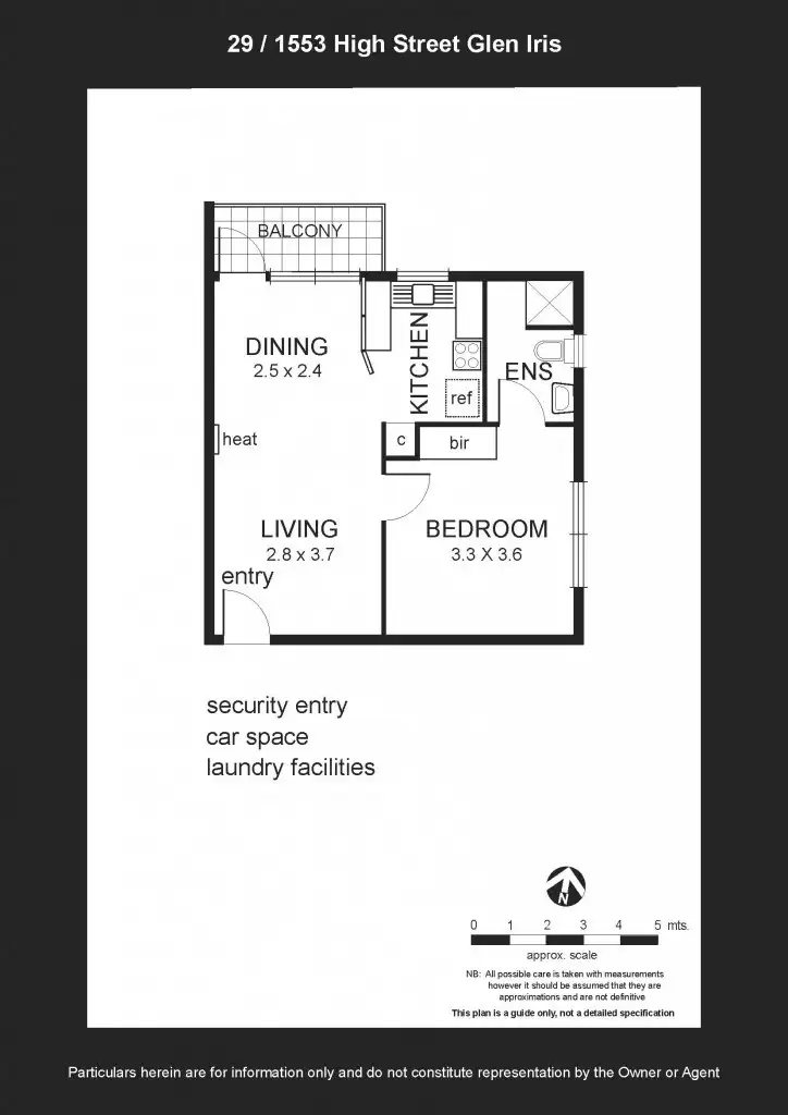 Floorplan of Homely unit listing, 29/1553 High Street, Glen Iris VIC 3146