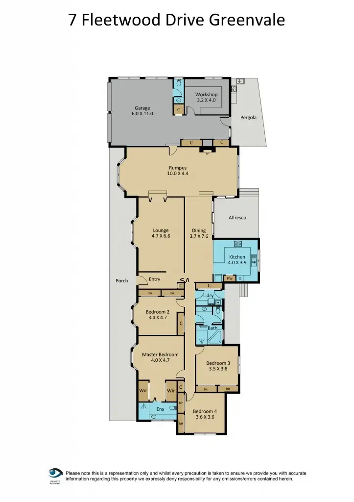 Floorplan of Homely house listing, 7 Fleetwood Drive, Greenvale VIC 3059