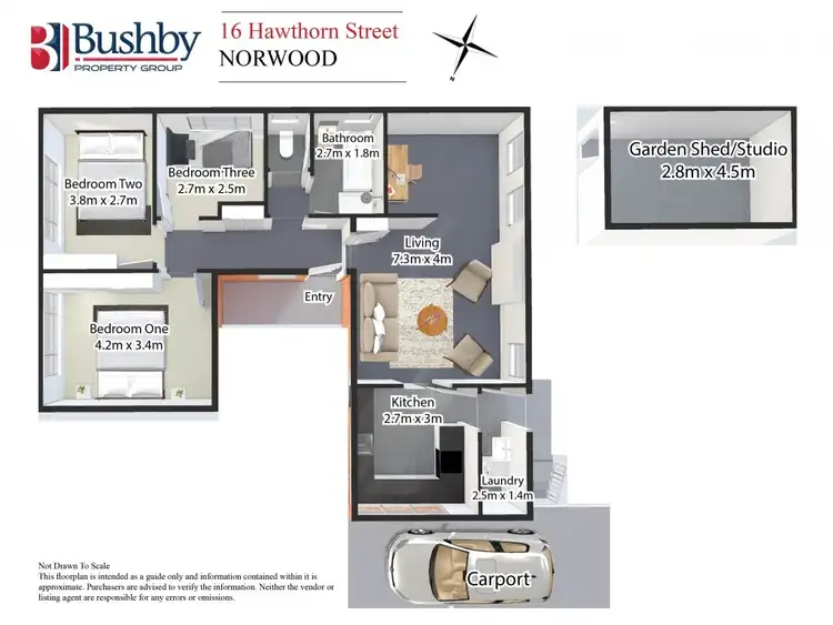 Floorplan of Homely house listing, 16 Hawthorn Street, Norwood TAS 7250