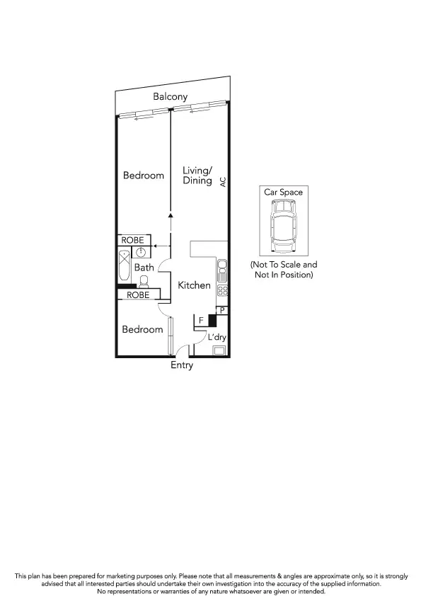 Floorplan of Homely apartment listing, 410/54 Nott Street, Port Melbourne VIC 3207