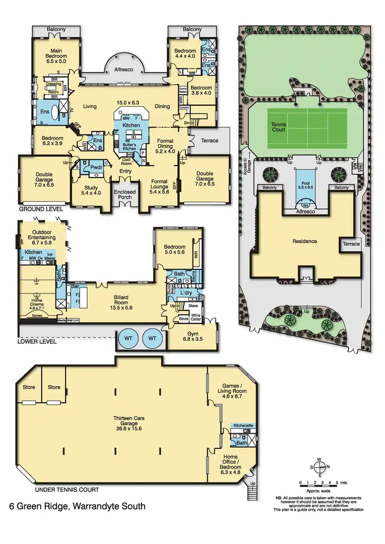 Floorplan of Homely house listing, 6 Green Ridge, Warrandyte South VIC 3134