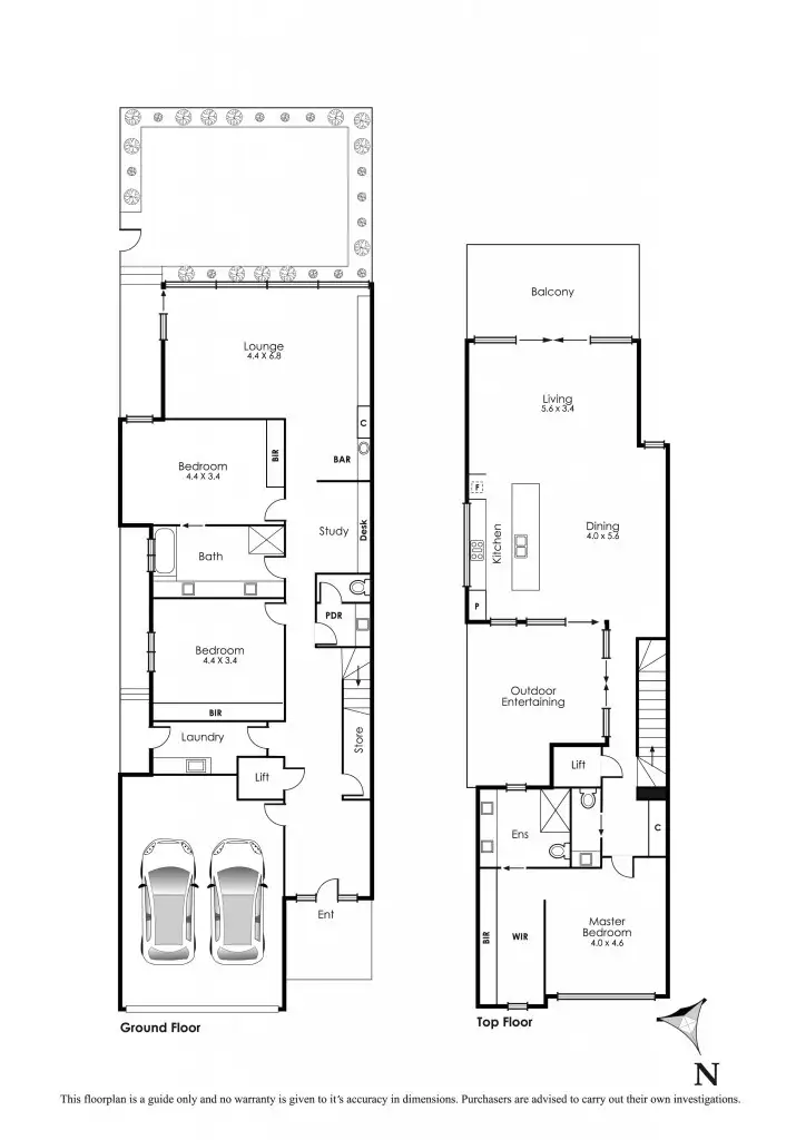 Floorplan of Homely townhouse listing, 117C Nepean Highway, Aspendale VIC 3195