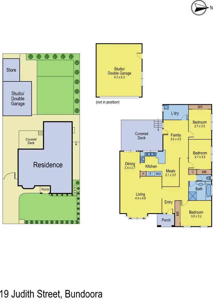 Floorplan of Homely house listing, 19 Judith Street, Bundoora VIC 3083