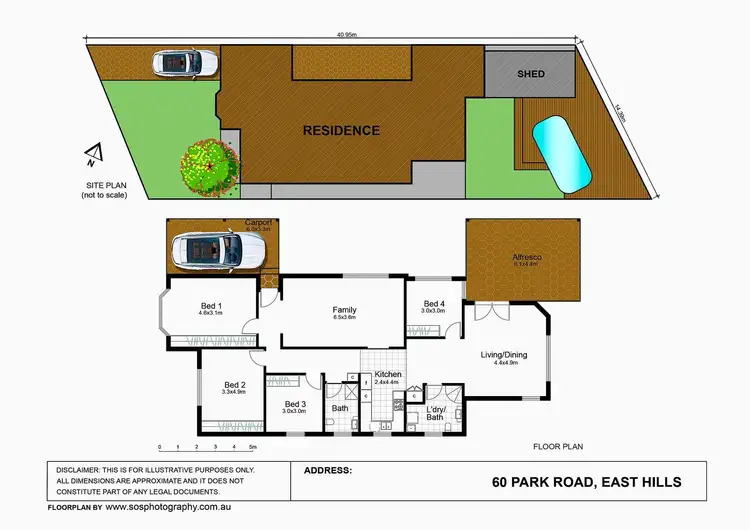 Floorplan of Homely house listing, 60 Park Road, East Hills NSW 2213