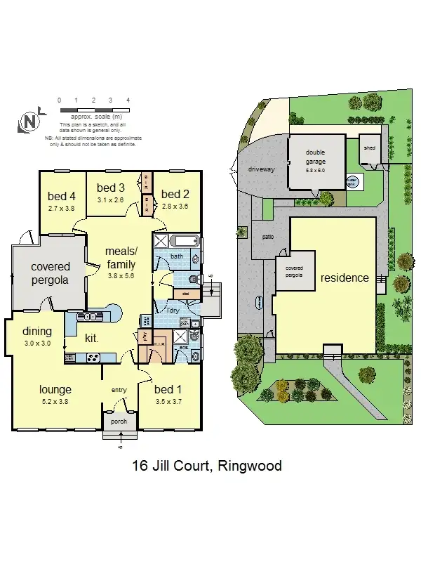 Floorplan of Homely house listing, 16 Jill Court, Ringwood VIC 3134