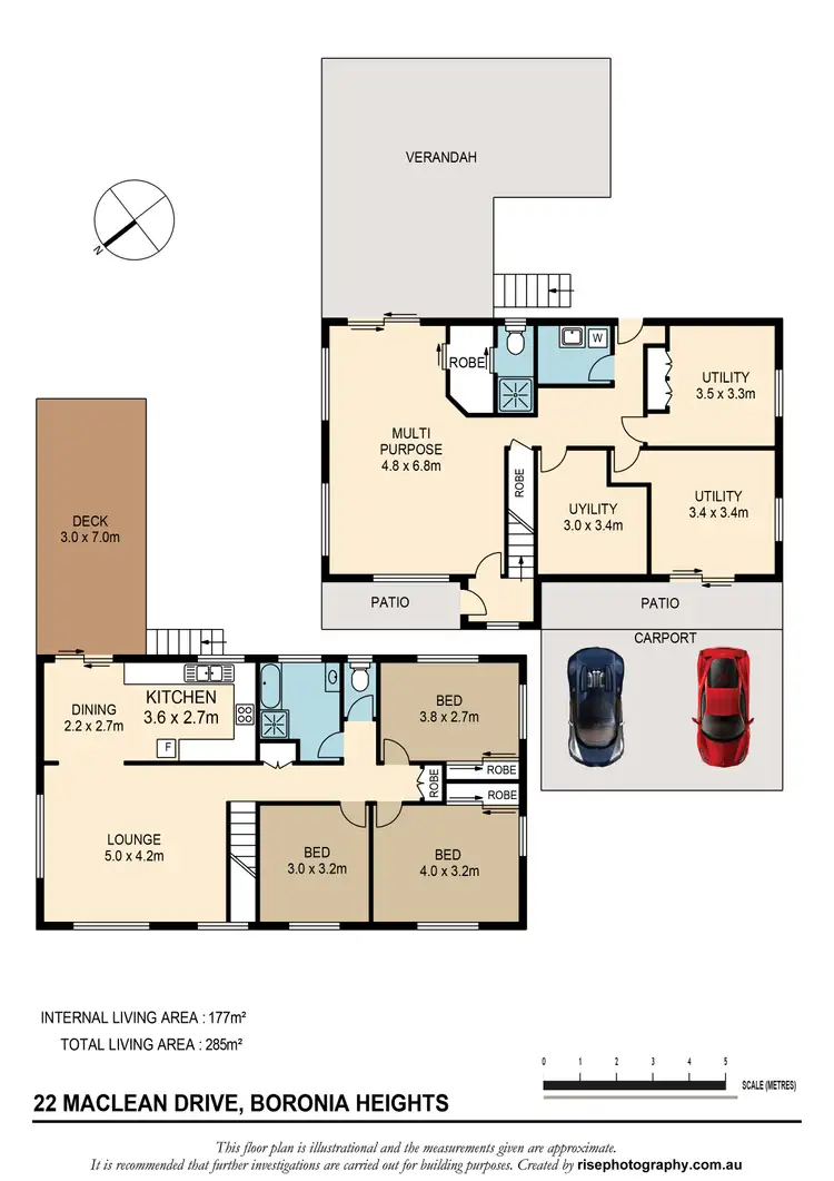 Floorplan of Homely house listing, 22 Maclean Drive, Boronia Heights QLD 4124