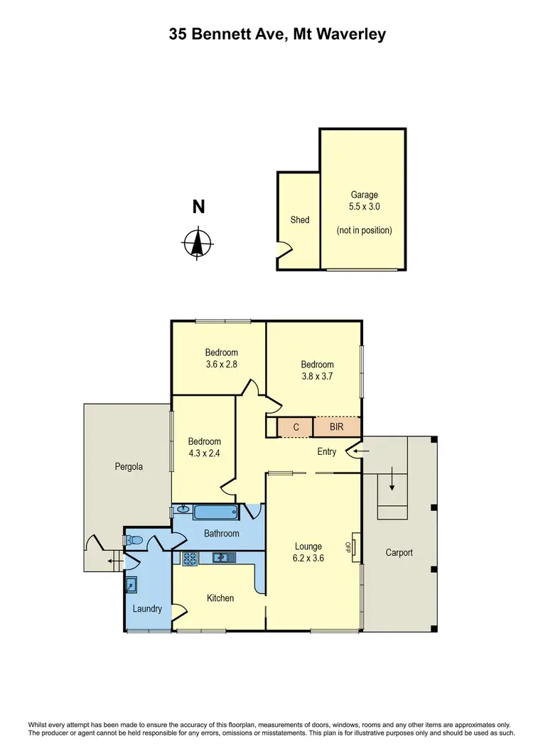 Floorplan of Homely house listing, 35 Bennett Avenue, Mount Waverley VIC 3149