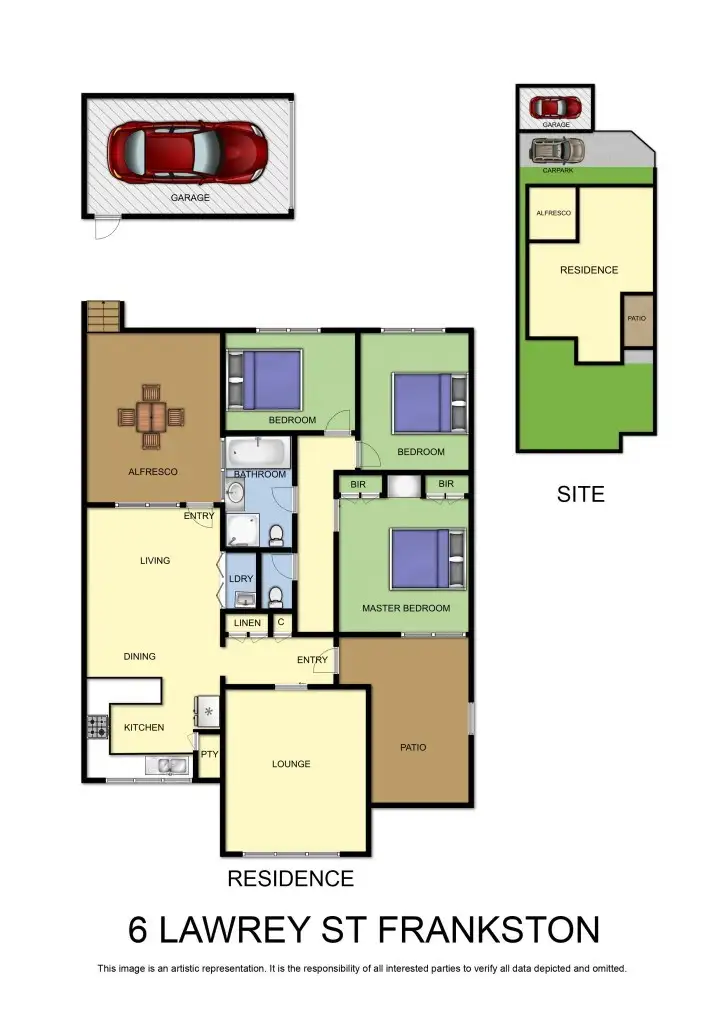 Floorplan of Homely house listing, 6 Lawrey Street, Frankston VIC 3199